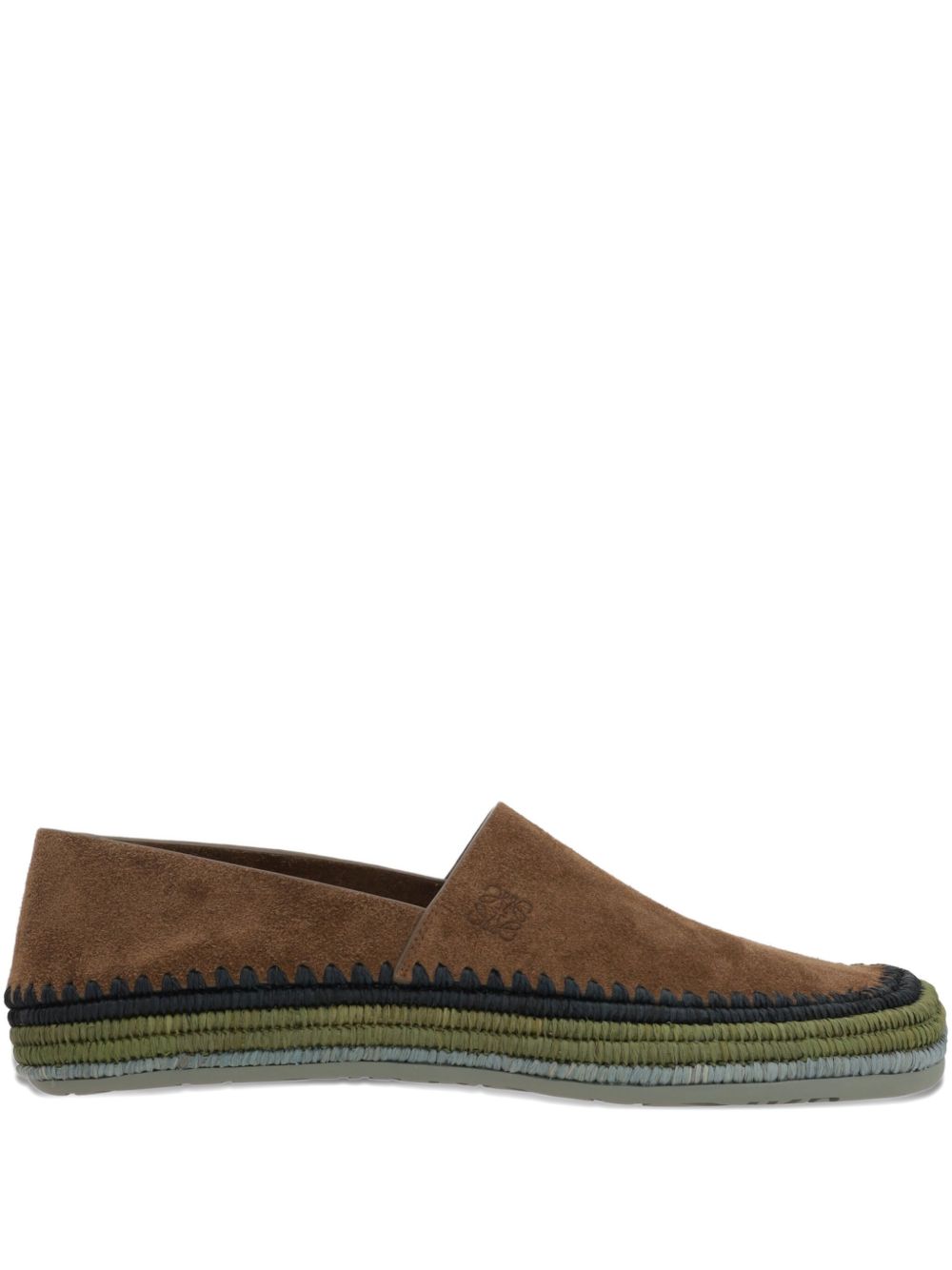 Loewe Paulas Ibiza Flat Shoes Brown