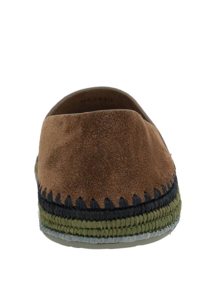 Loewe Paulas Ibiza Flat Shoes Brown