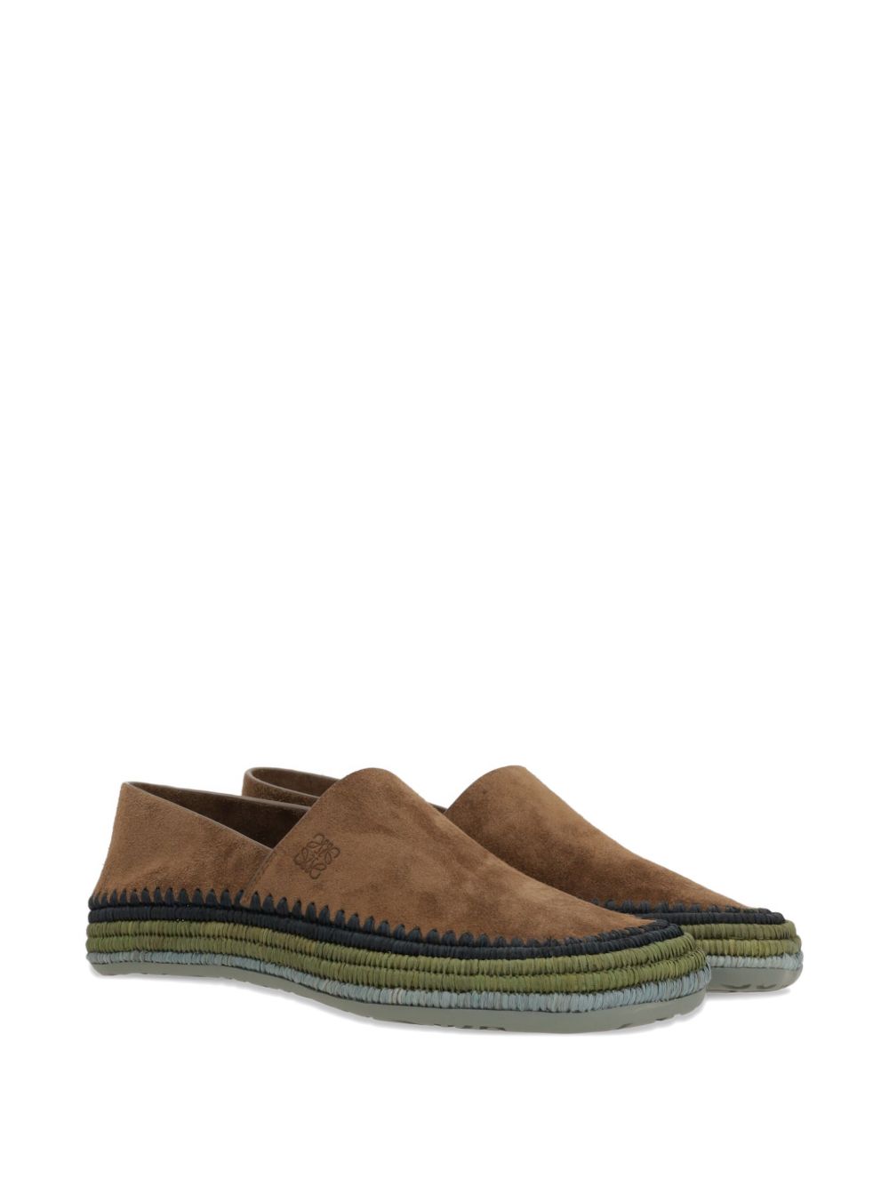 Loewe Paulas Ibiza Flat Shoes Brown