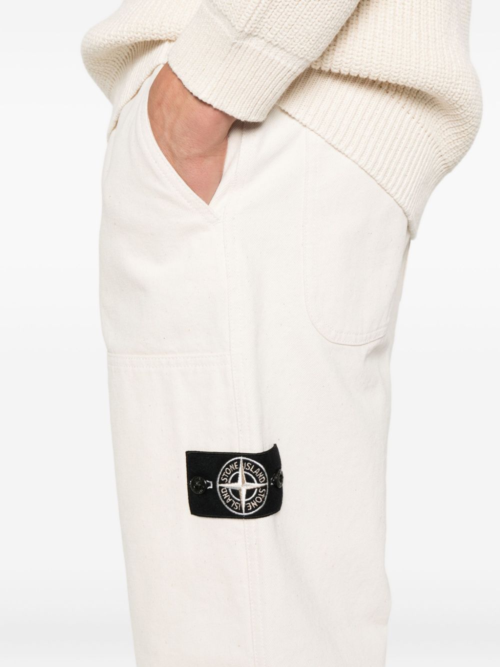 Stone Island Trousers Ivory