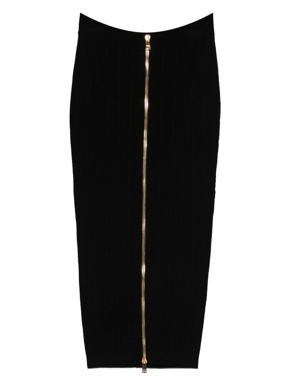 Balmain Skirts Black Viscose Polyester