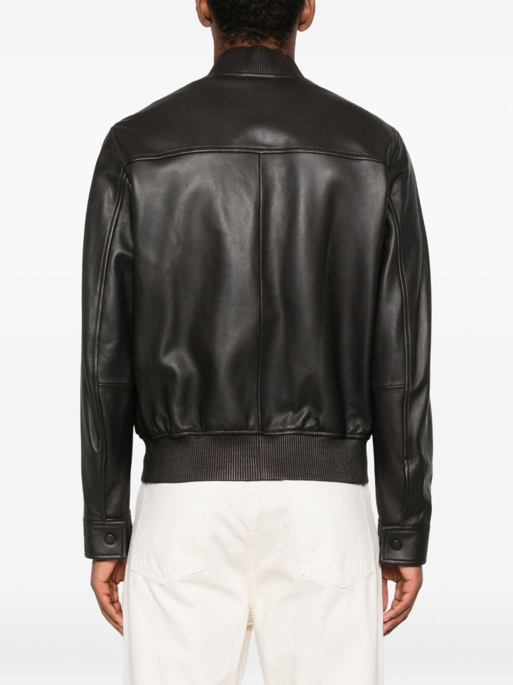 Emporio Armani Jackets Marrone Sheep Leather