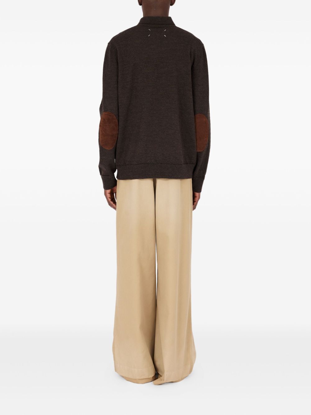 Maison Margiela T-Shirts And Polos Marrone Scuro Wool