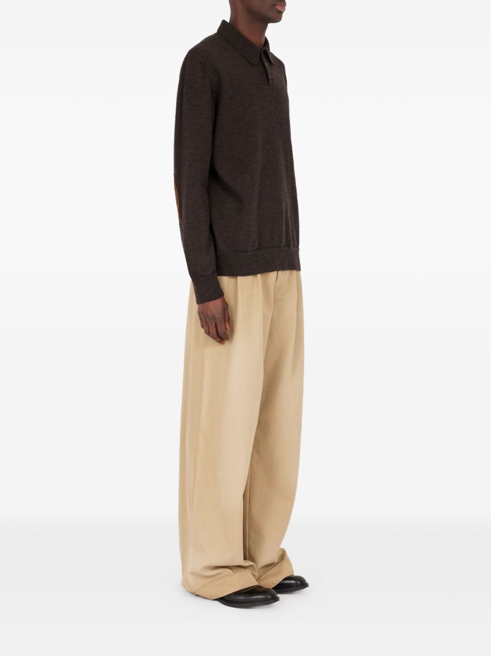 Maison Margiela T-Shirts And Polos Marrone Scuro Wool