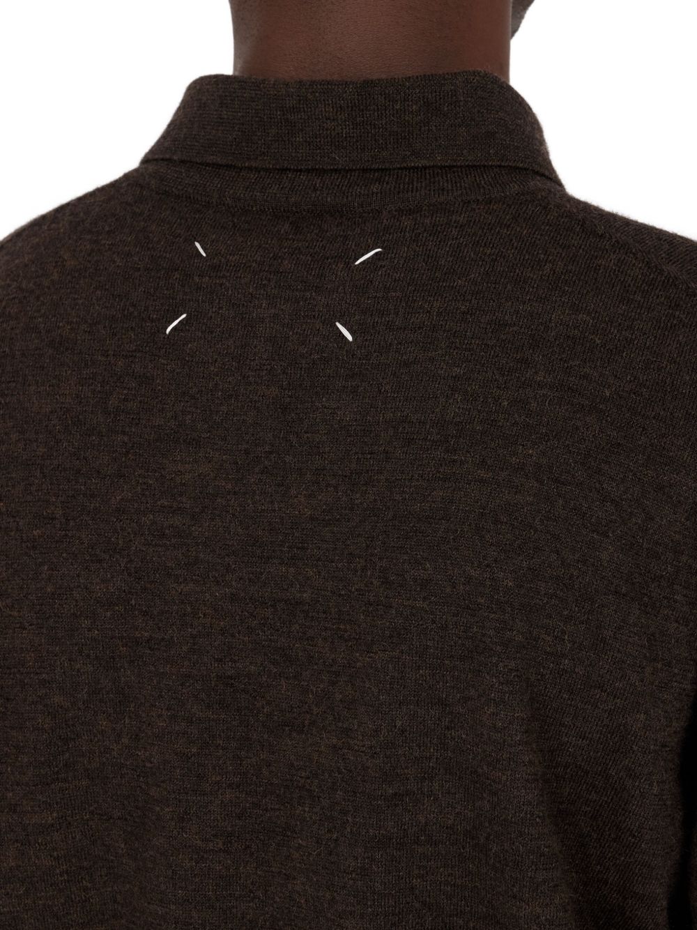 Maison Margiela T-Shirts And Polos Marrone Scuro Wool