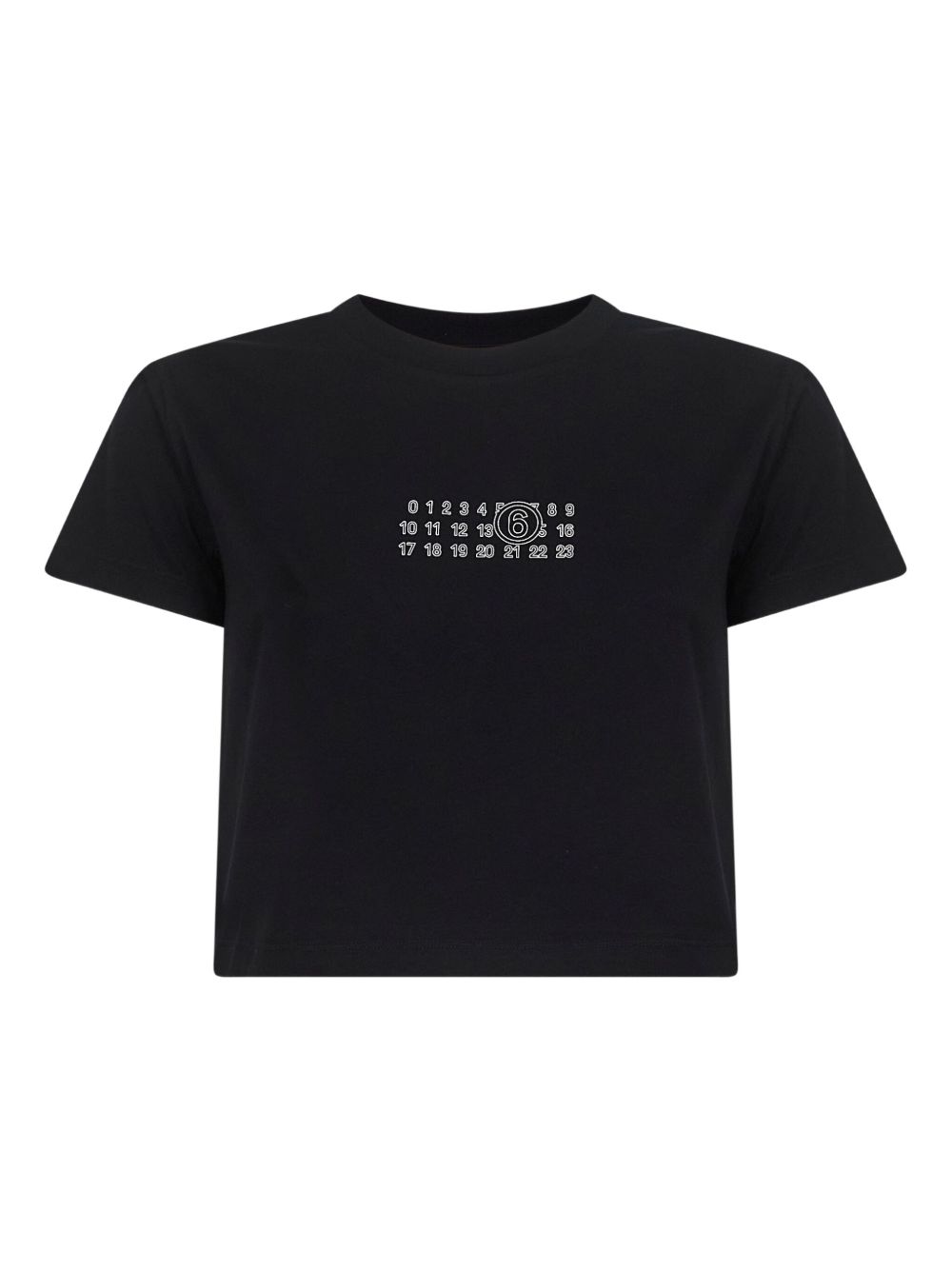 Mm6 Maison Margiela T-Shirts And Polos Black Natural (veg)->cotton100.0 %