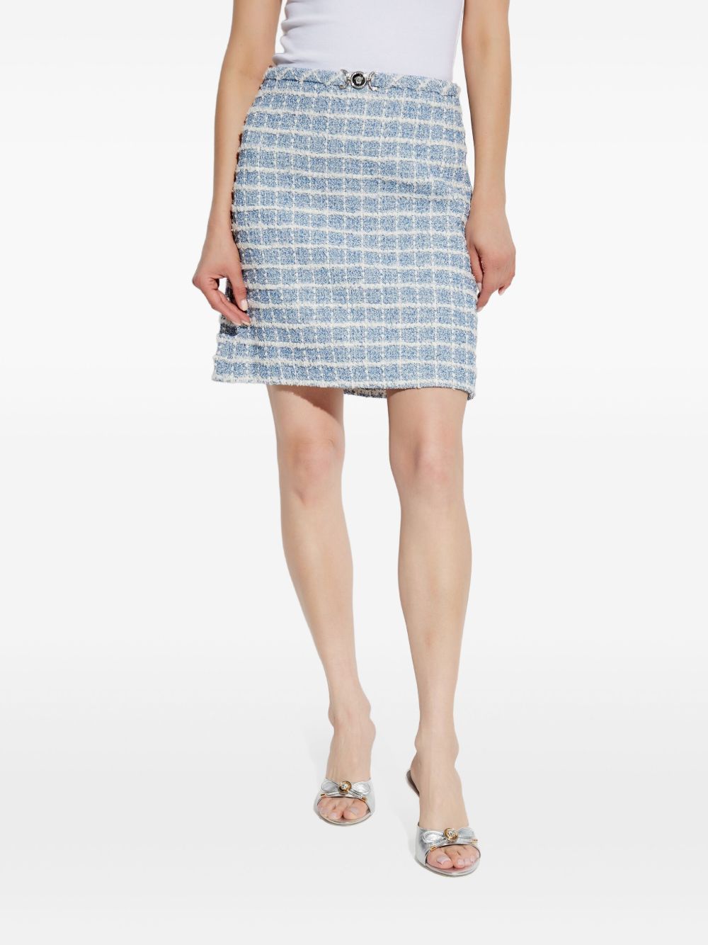 Versace Skirts Blue 1.outer Fabric:elastane