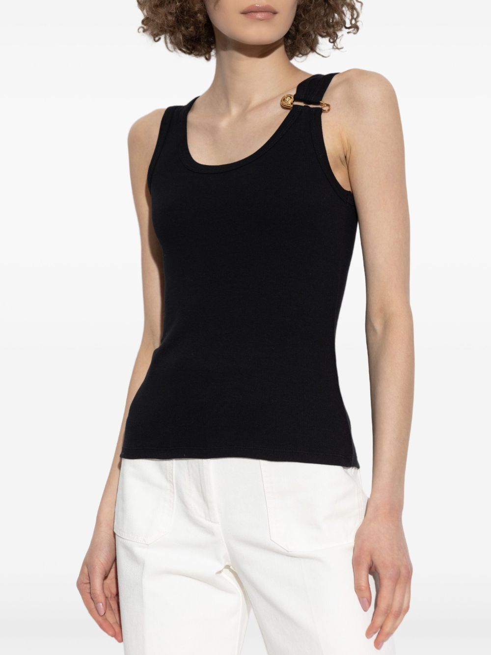 Versace Top Black 1.outer Fabric:elastane