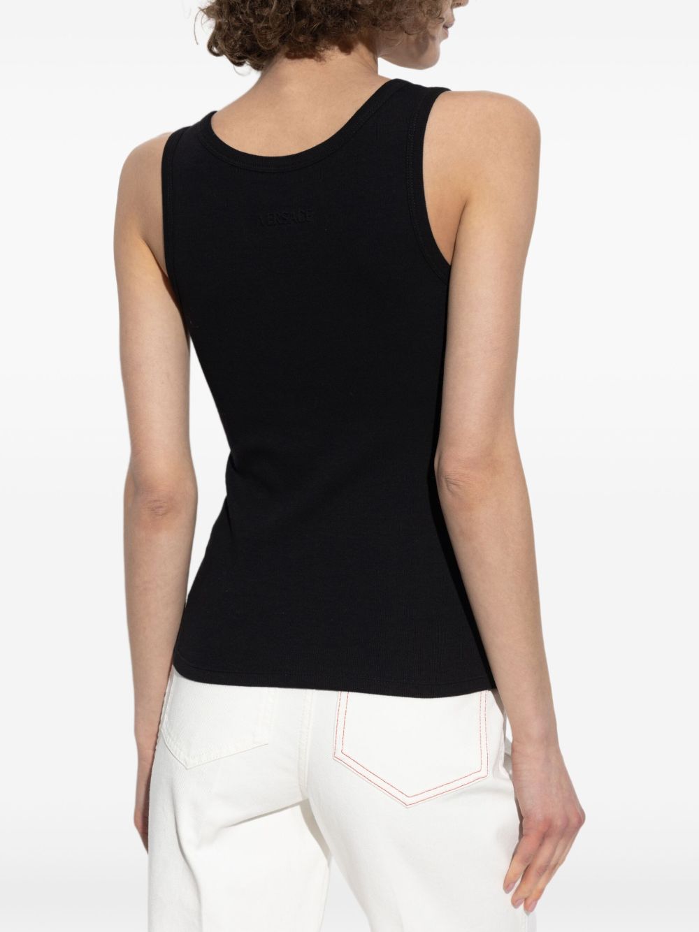 Versace Top Black 1.outer Fabric:elastane