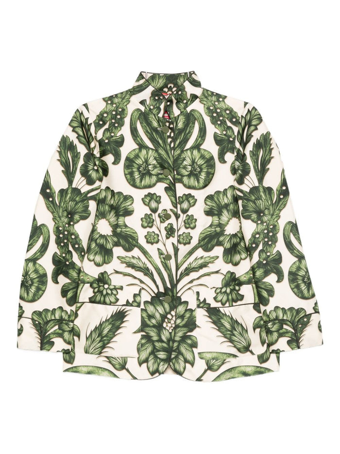 F.R.S . Shirts Green Silk
