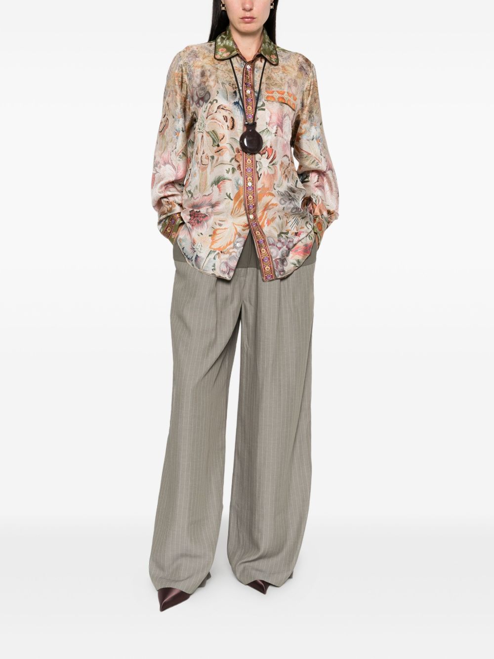 Pierre Louis Mascia Shirts Beige Silk