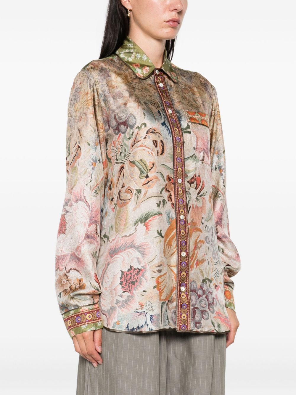 Pierre Louis Mascia Shirts Beige Silk