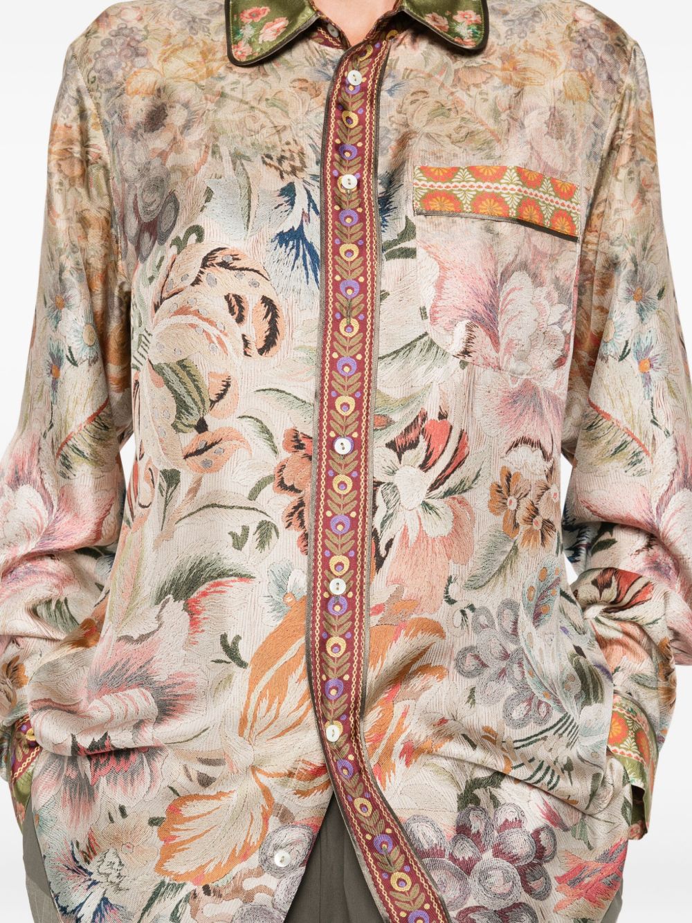 Pierre Louis Mascia Shirts Beige Silk