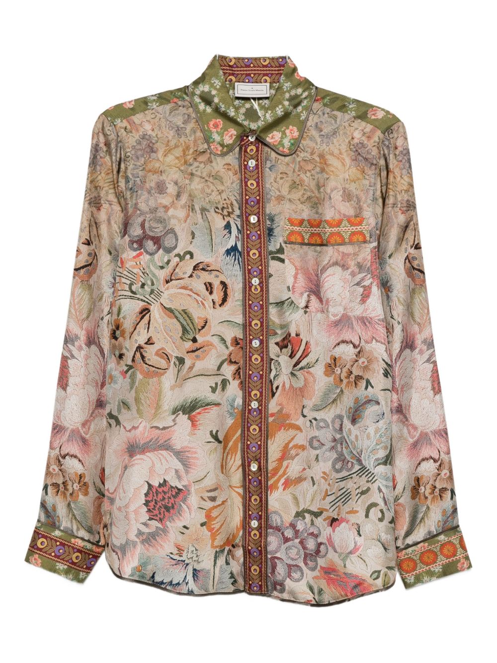 Pierre Louis Mascia Shirts Beige Silk