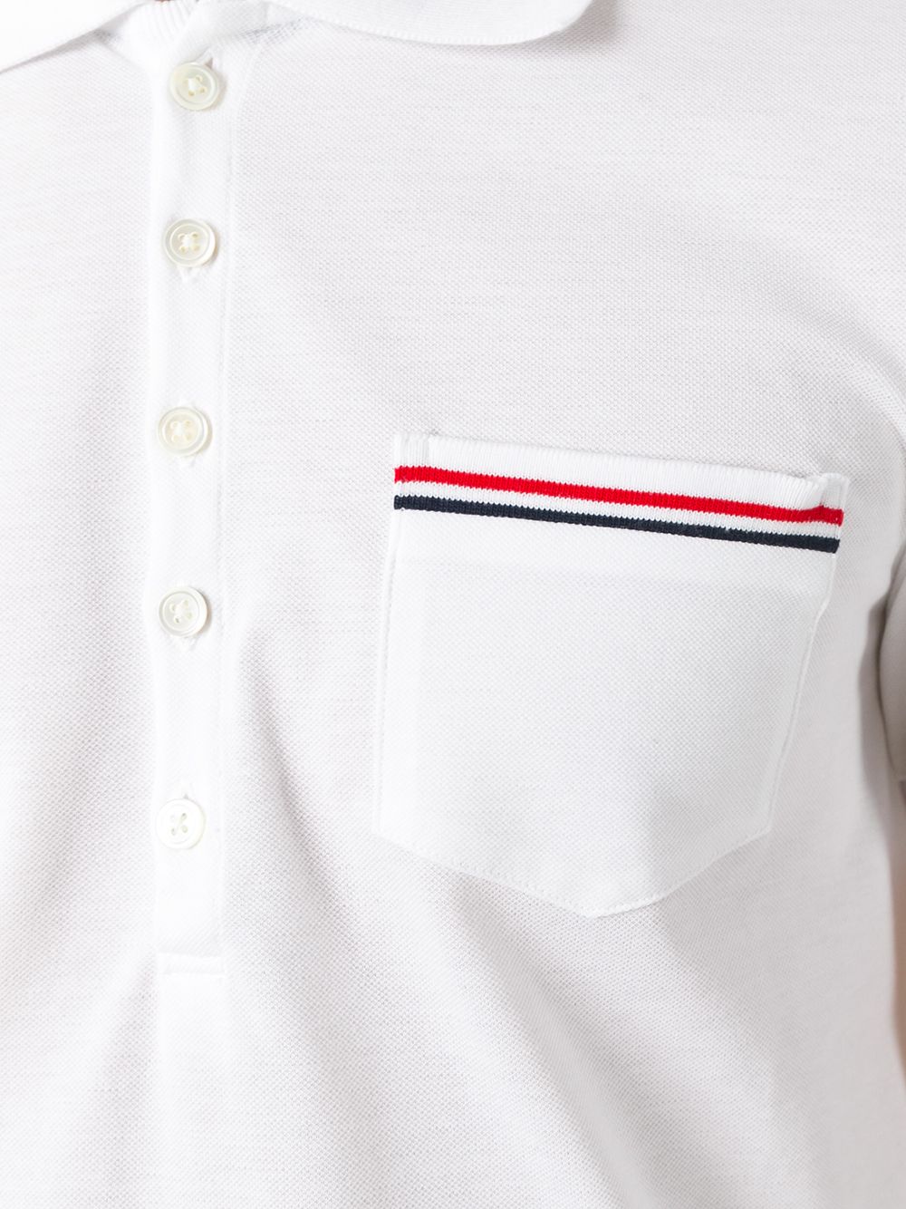 Thom Browne T-Shirts And Polos White Self: Cotton