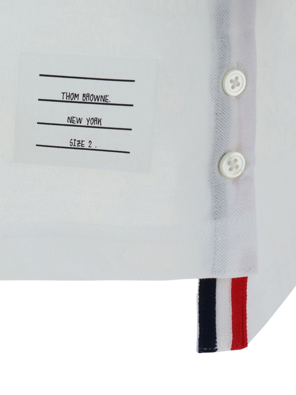 Thom Browne T-Shirts And Polos White Self: Cotton