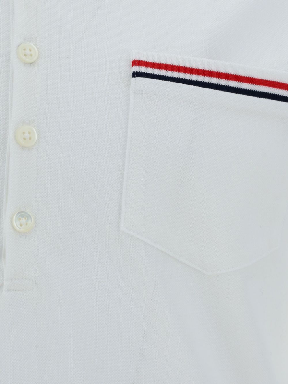 Thom Browne T-Shirts And Polos White Self: Cotton