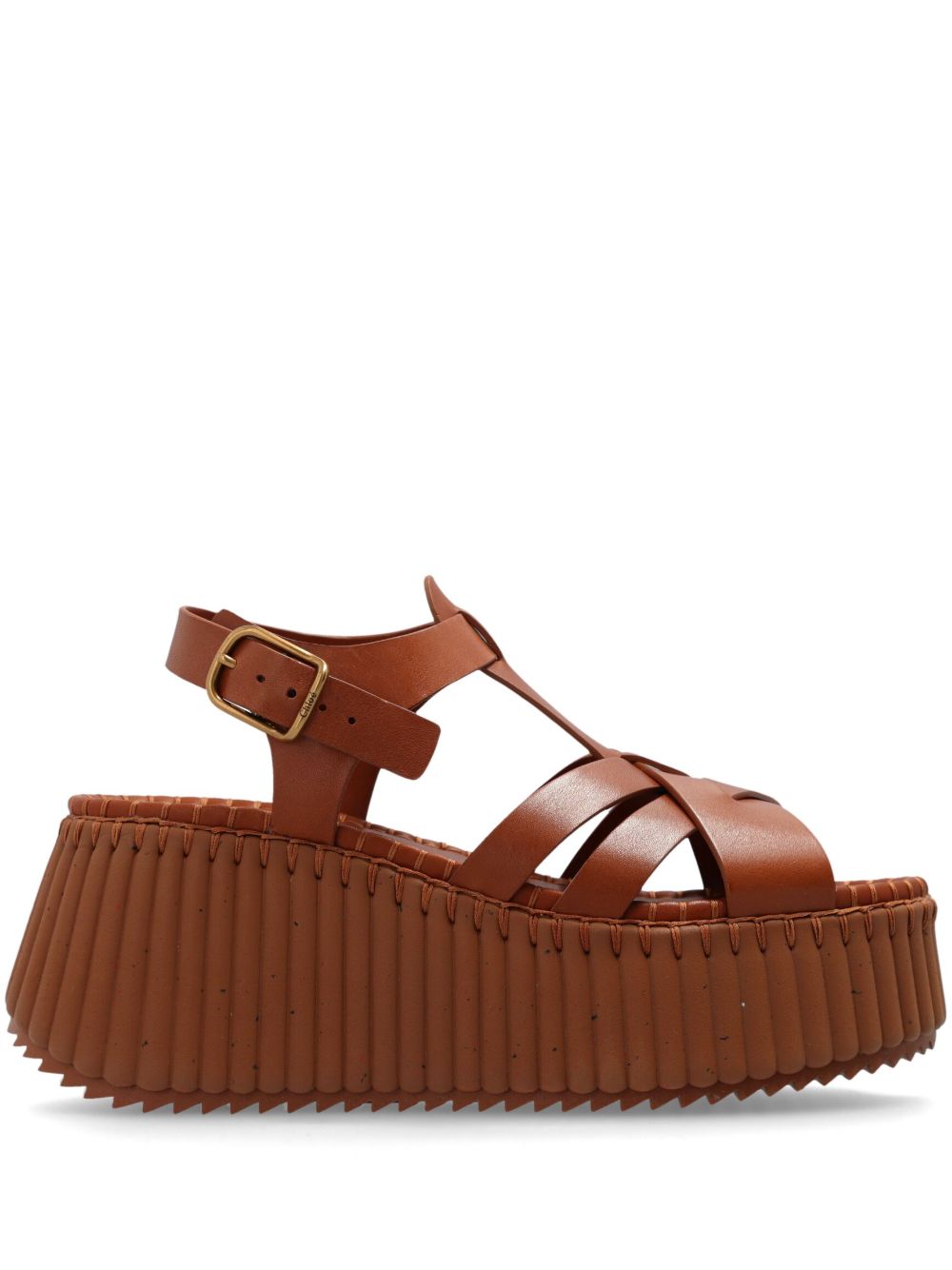 Chloè Sandals Leather Brown