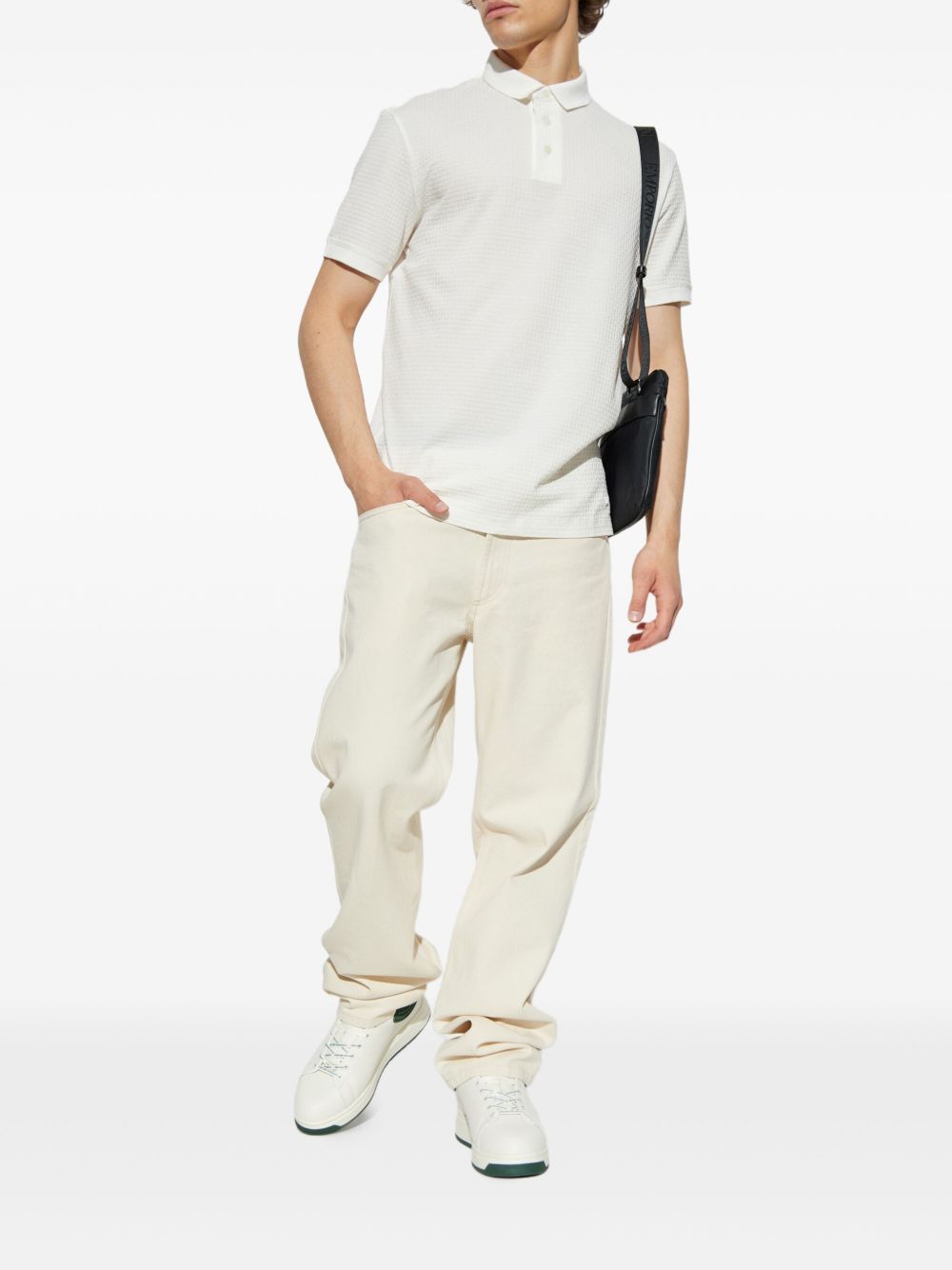 Emporio Armani T-Shirts And Polos Bianco Cotton
