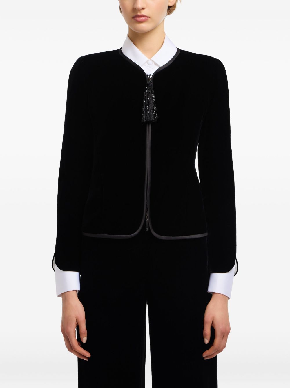 Emporio Armani Jackets Nero Cupro