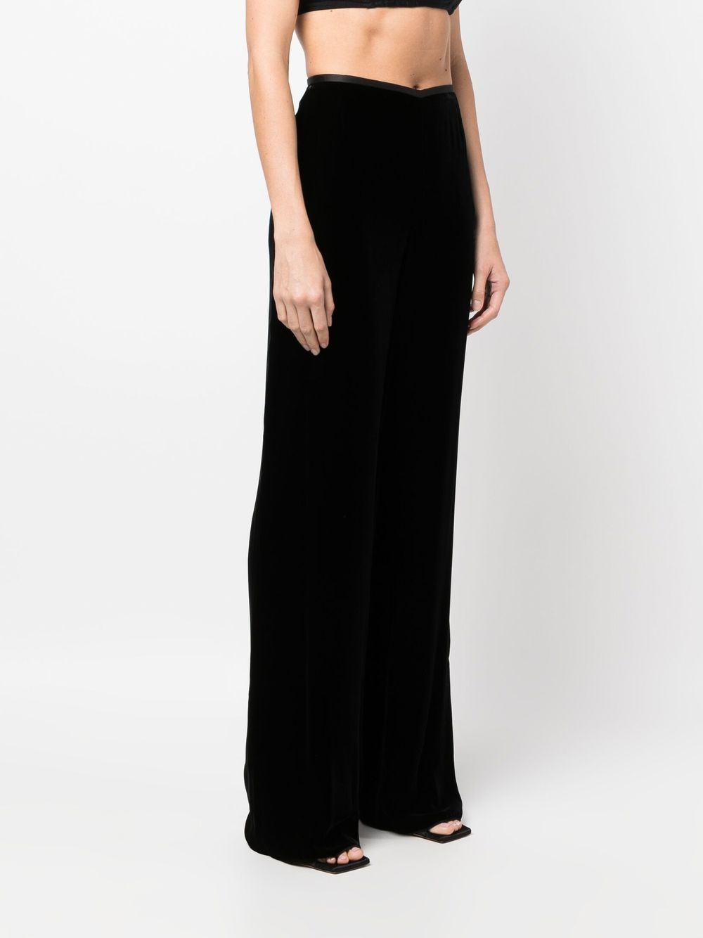 Emporio Armani Trousers Black Cupro
