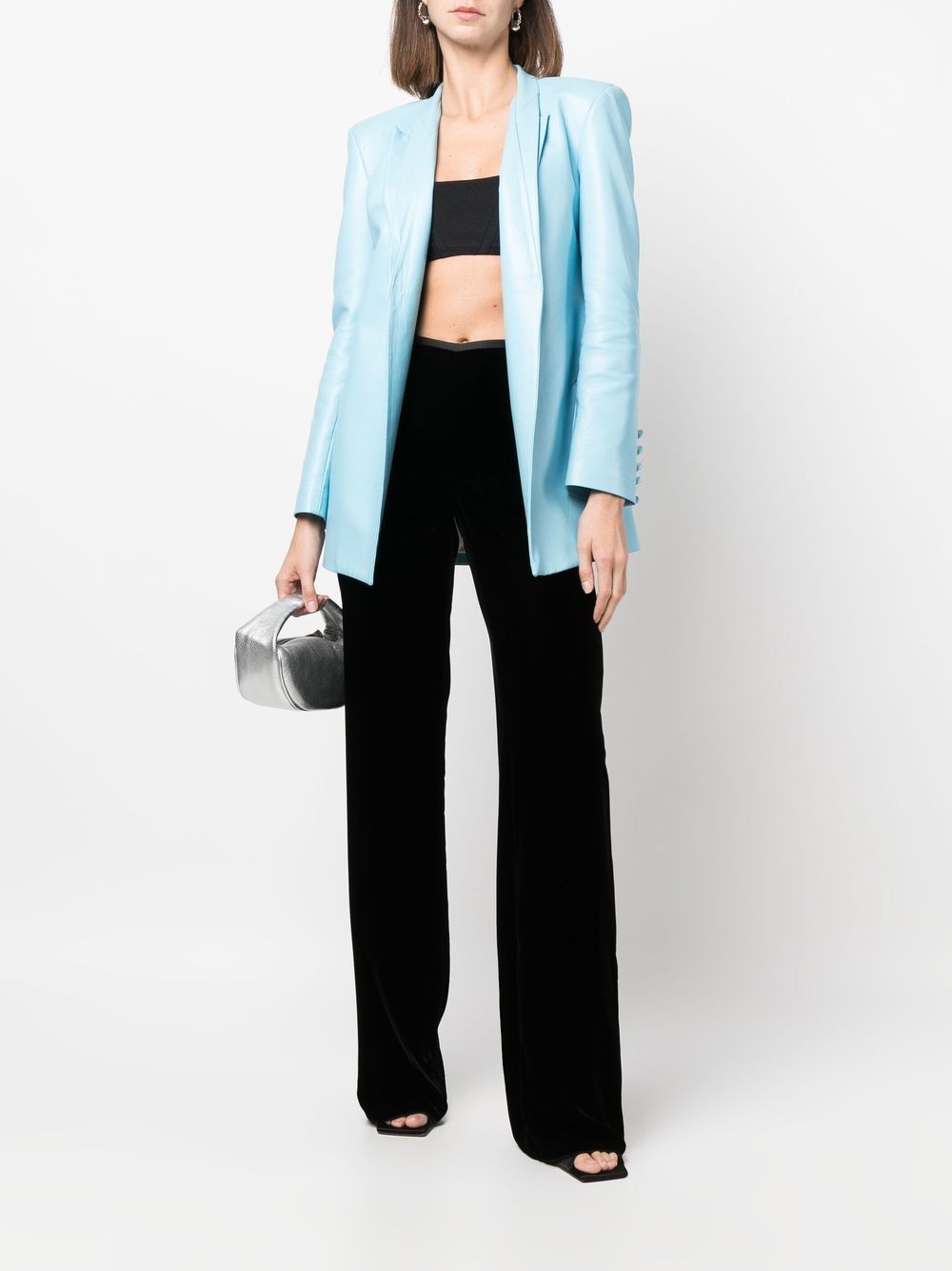 Emporio Armani Trousers Black Cupro
