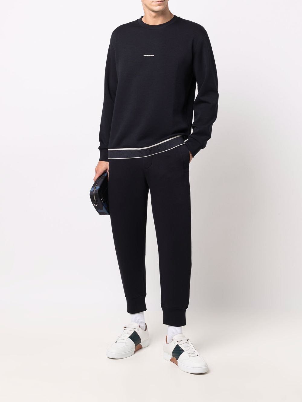 Emporio Armani Trousers Blu Polyester