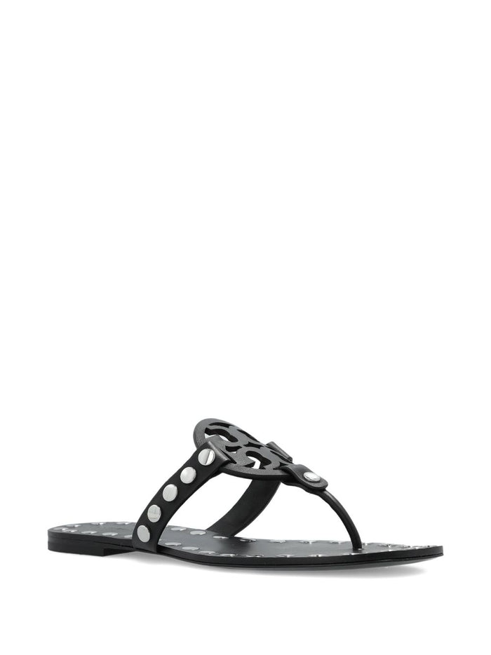 Tory Burch Sandals Black Outer: Calf Leather