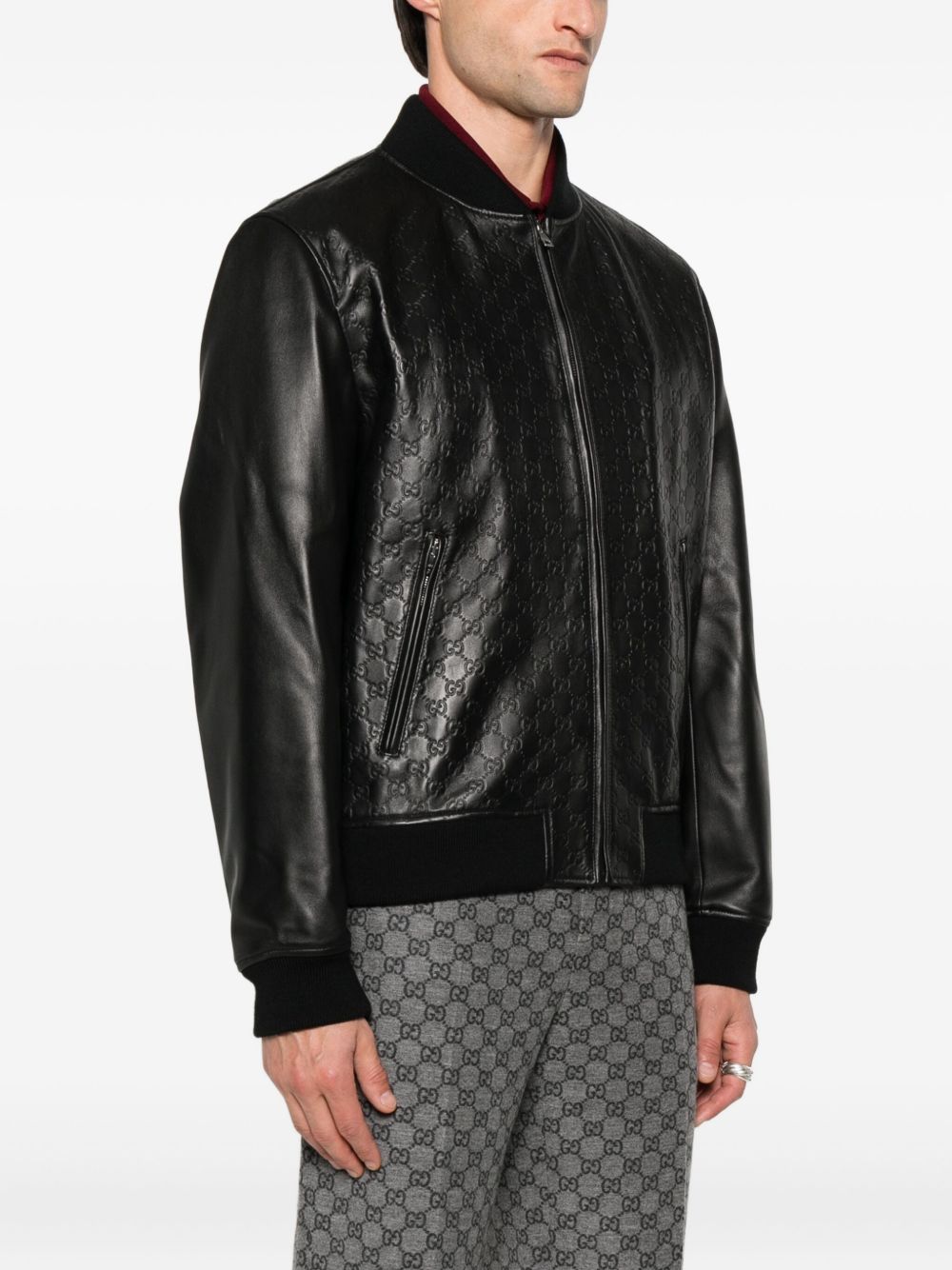 Gucci Coats Black Calf Leather