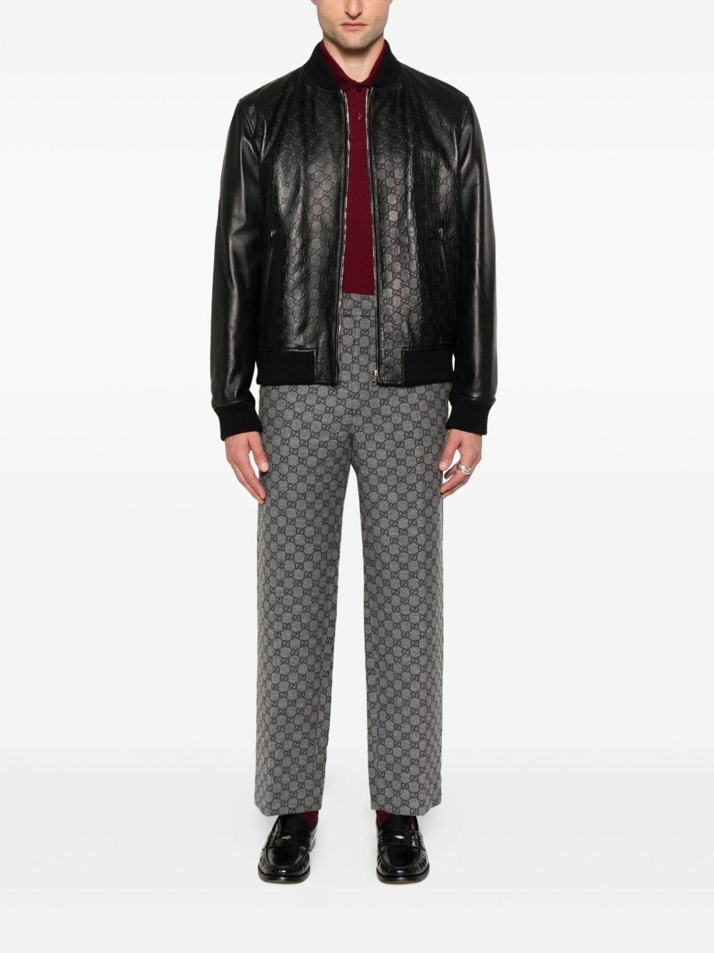 Gucci Coats Black Calf Leather