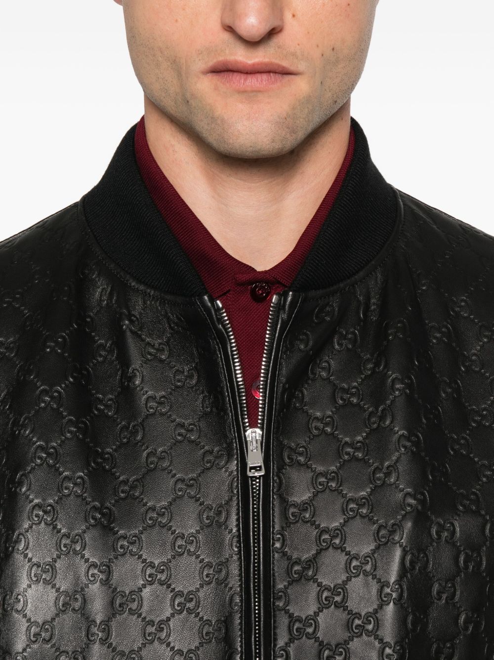 Gucci Coats Black Calf Leather