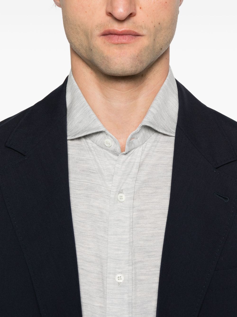Brunello Cucinelli Shirts Grigio Chiaro Silk