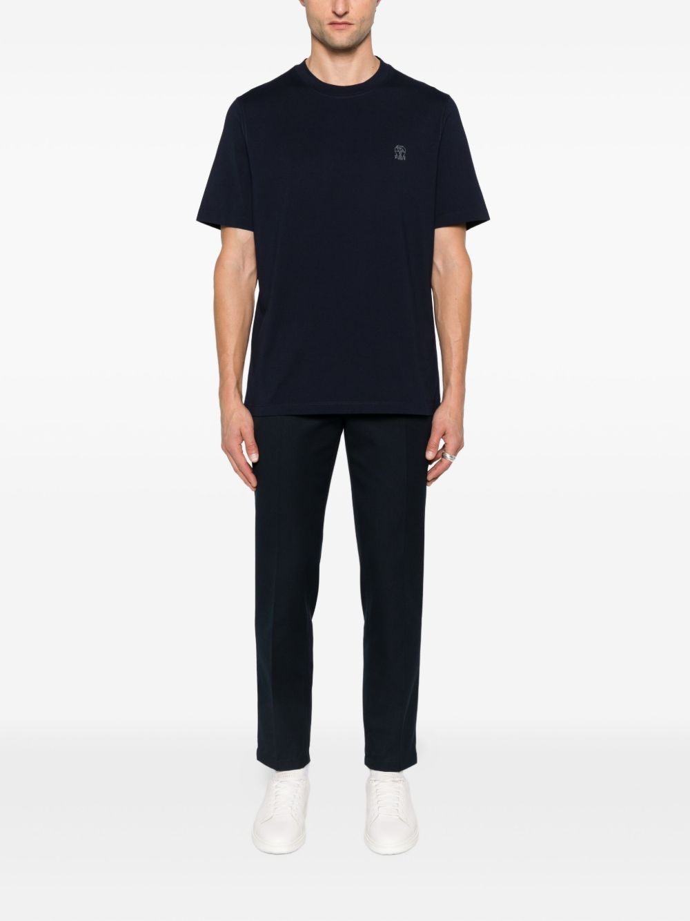 Brunello Cucinelli T-Shirts And Polos Blu Cotton