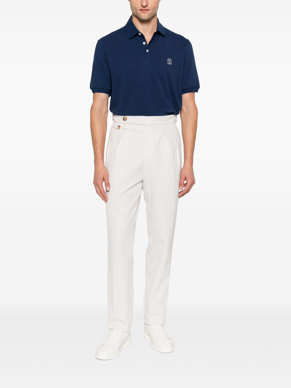 Brunello Cucinelli T-Shirts And Polos Blu Cotton