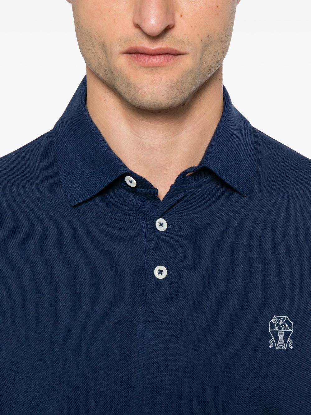 Brunello Cucinelli T-Shirts And Polos Blu Cotton