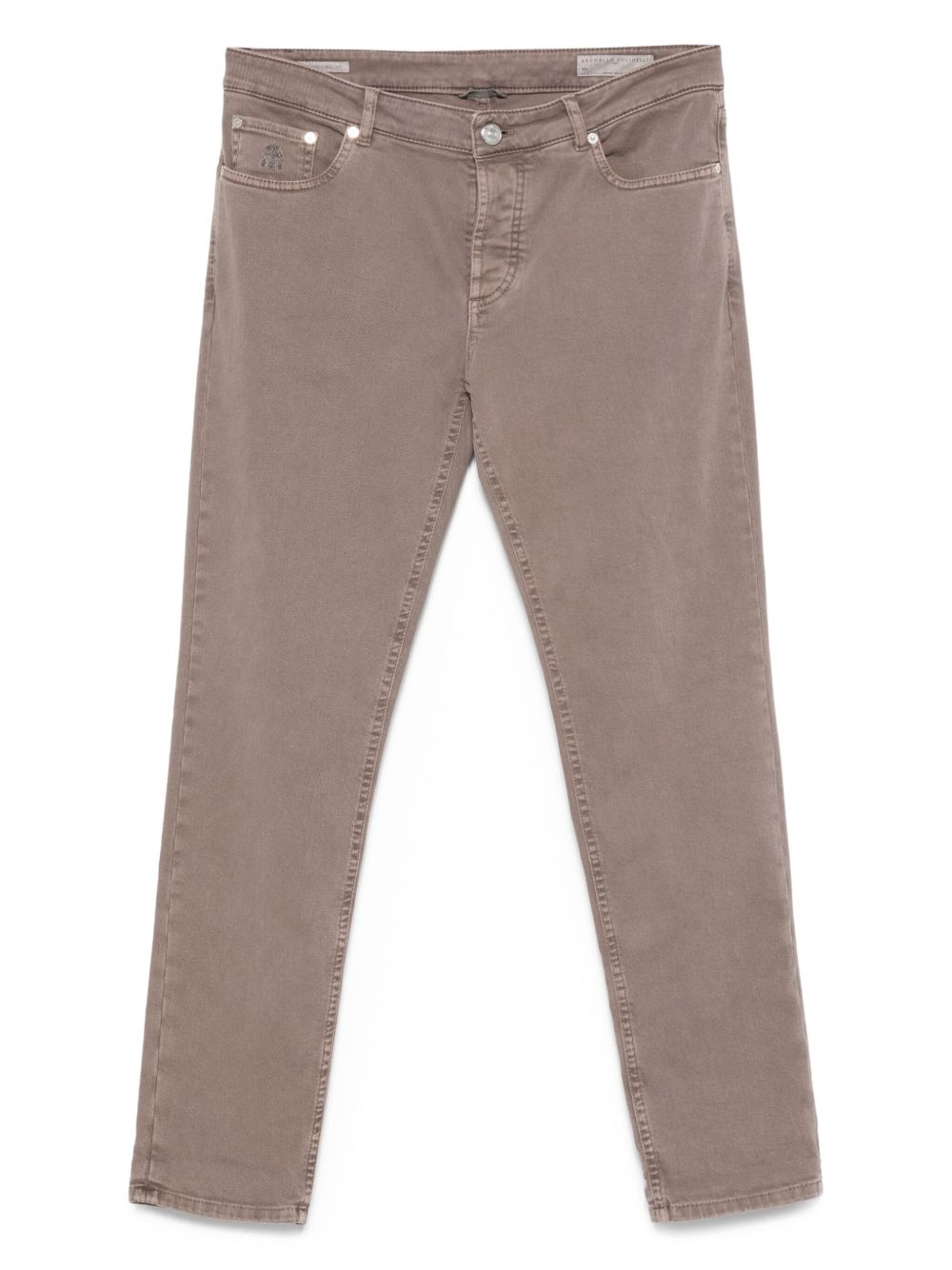 Brunello Cucinelli Trousers Tortora Outer: Leather
