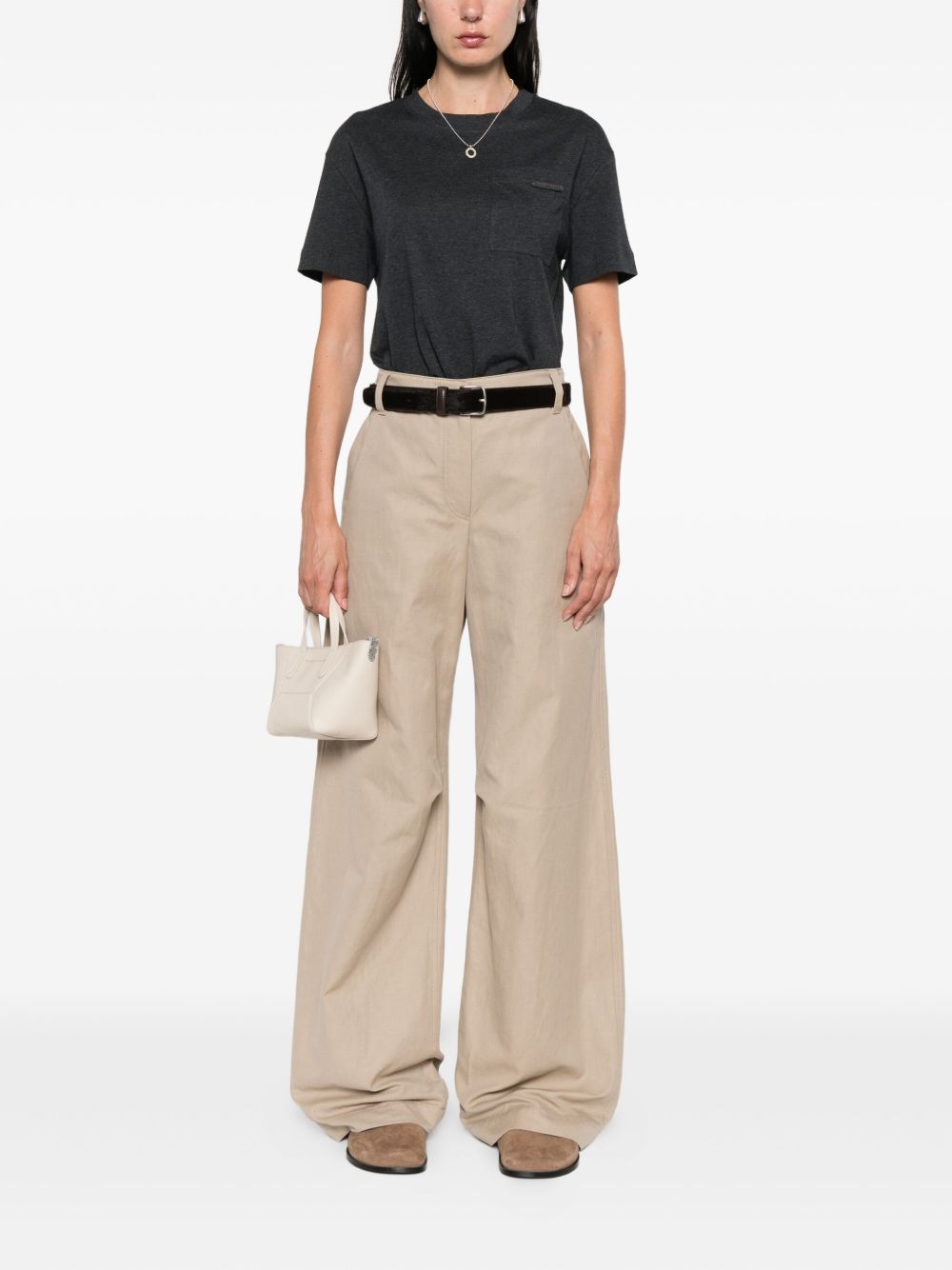 Brunello Cucinelli T-Shirts And Polos Grigio Cotton