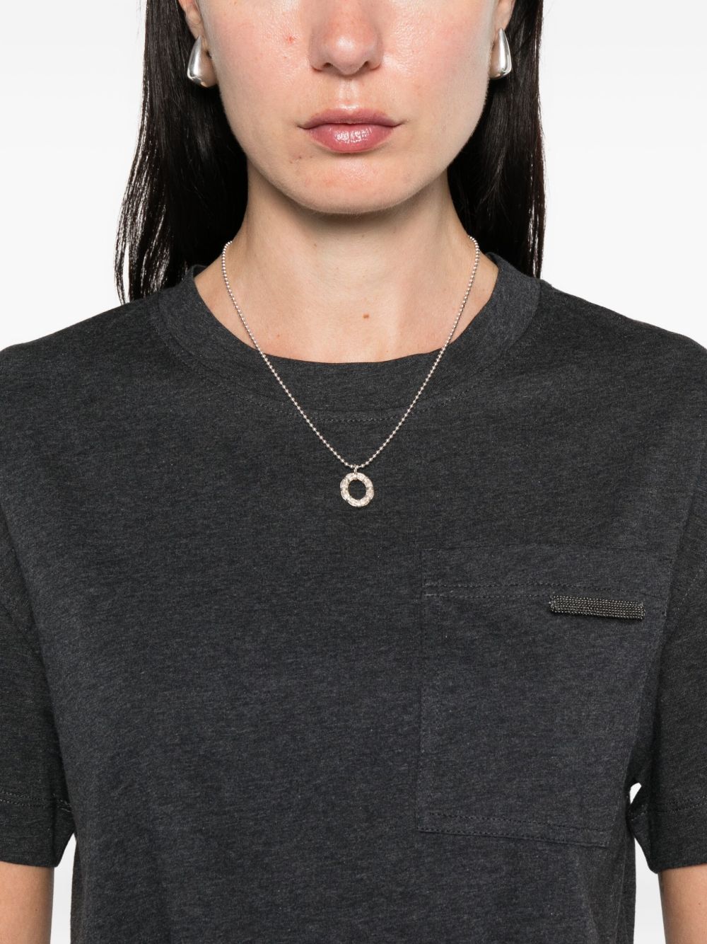 Brunello Cucinelli T-Shirts And Polos Grigio Cotton