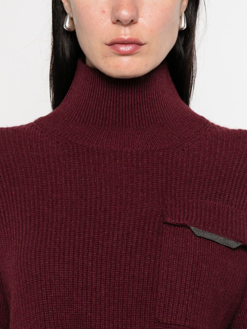 Brunello Cucinelli Sweaters Bordeaux Eco Brass
