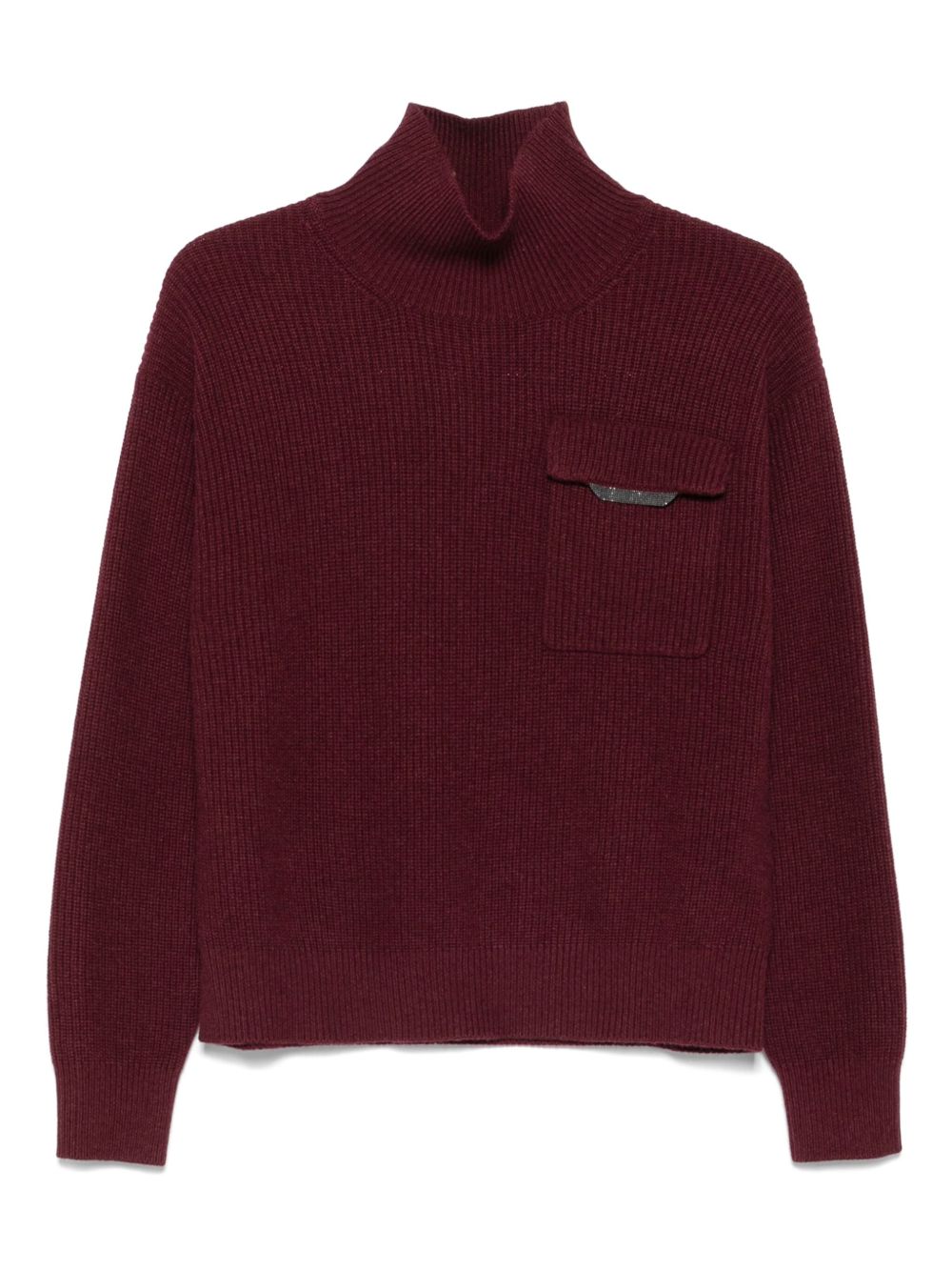 Brunello Cucinelli Sweaters Bordeaux Eco Brass
