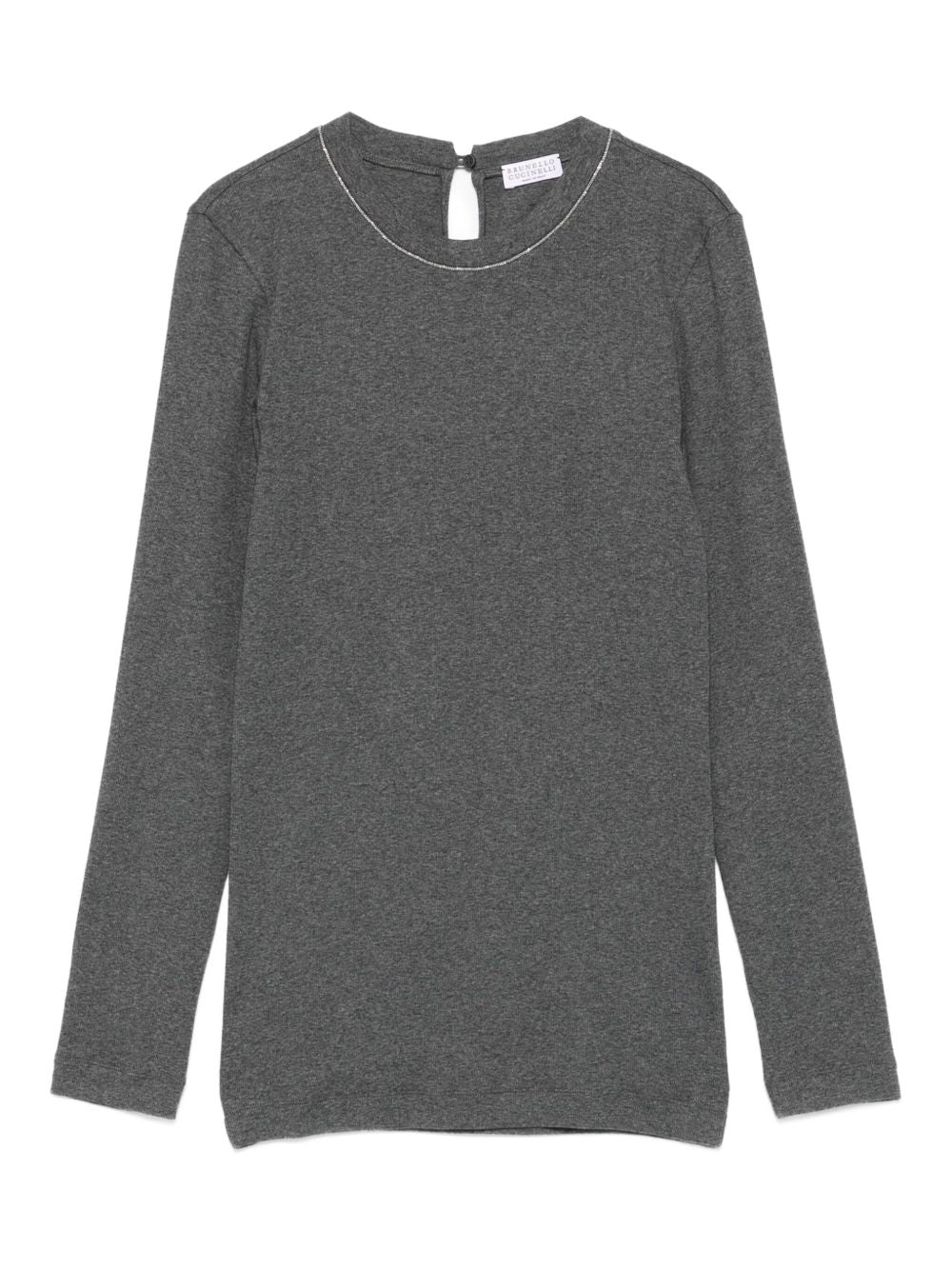 Brunello Cucinelli T-Shirts And Polos Grigio Scuro Cotton