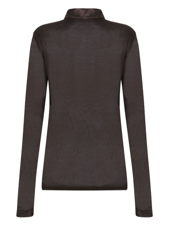 Tom Ford T-shirts and Polos Brown Silk