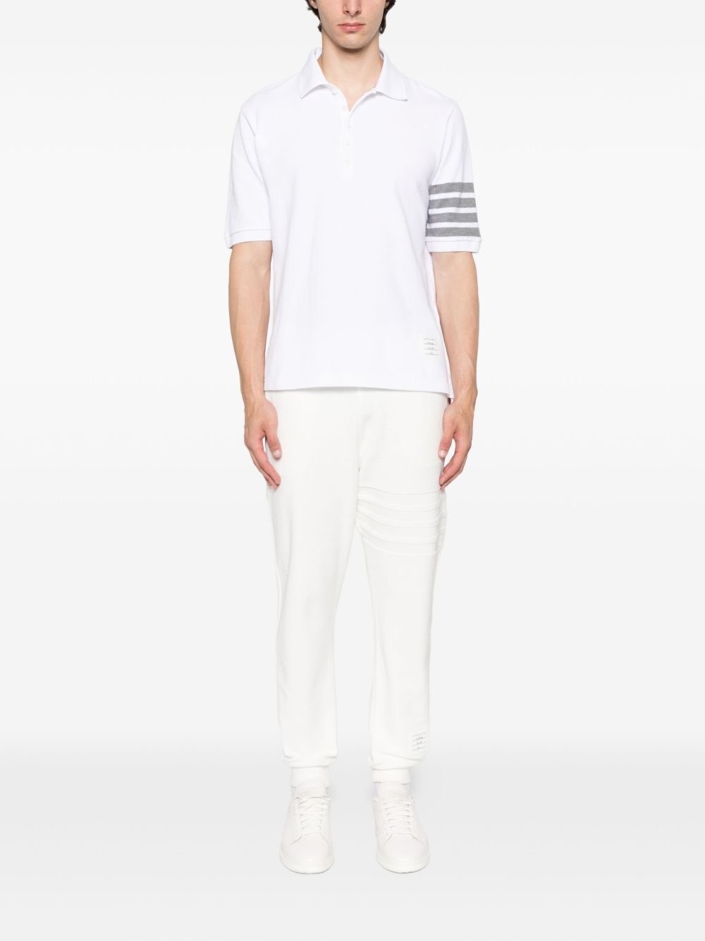 Thom Browne T-Shirts And Polos Bianco Self: Cotton