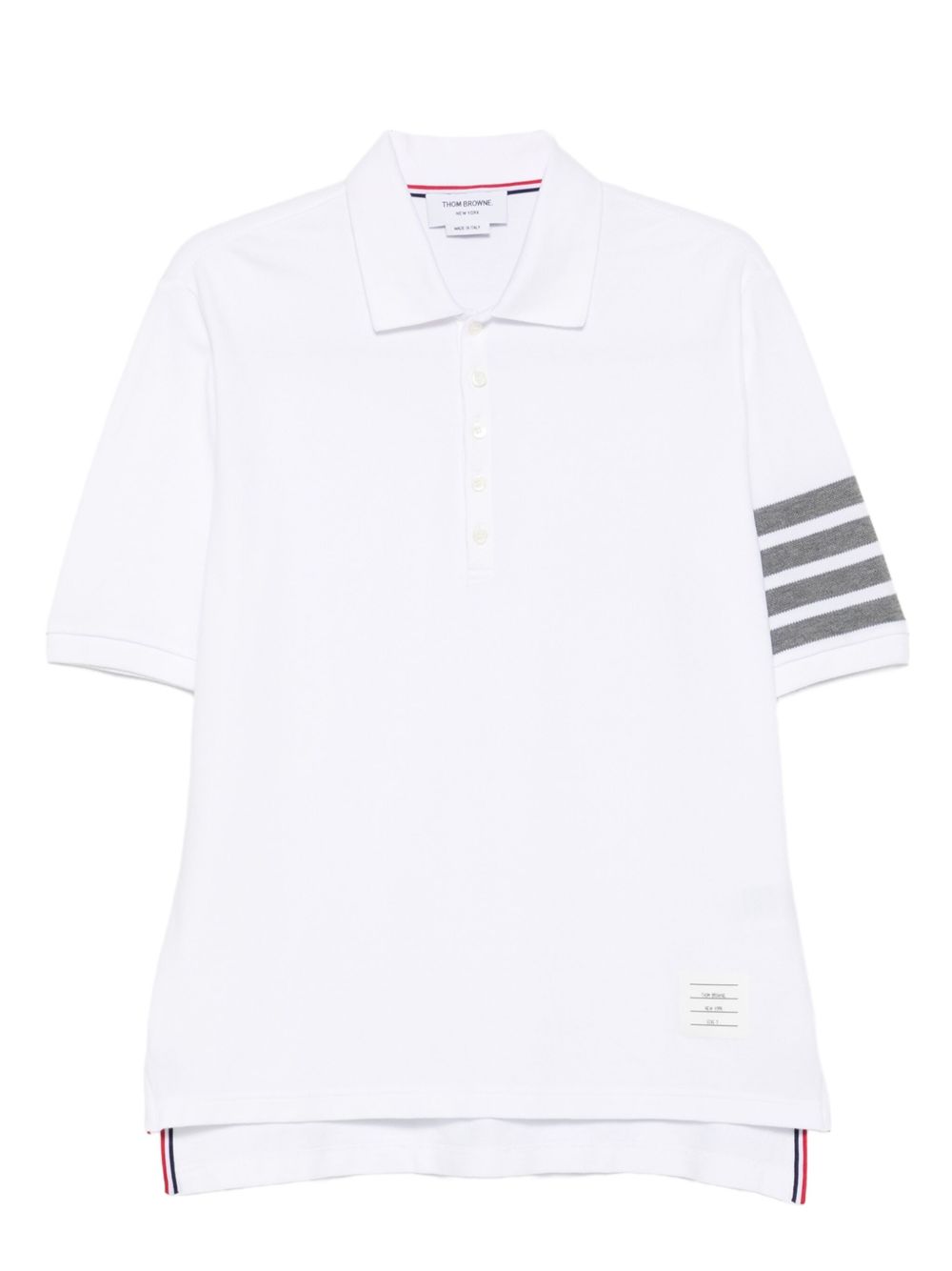 Thom Browne T-Shirts And Polos Bianco Self: Cotton
