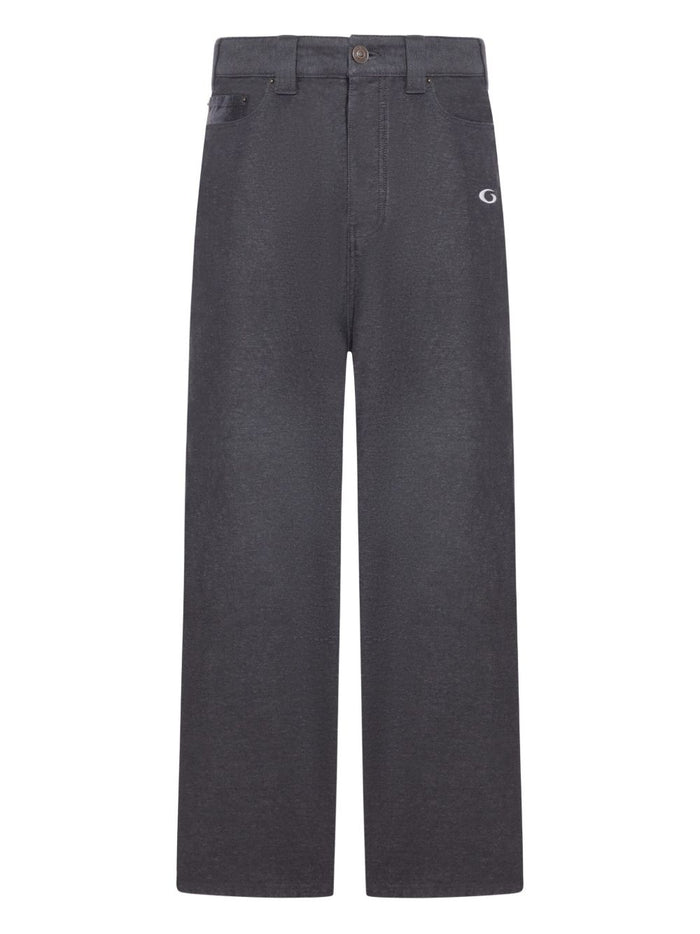 Balenciaga Trousers Grey Cotton