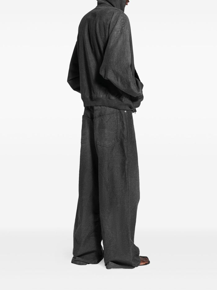 Balenciaga Trousers Grey Cotton