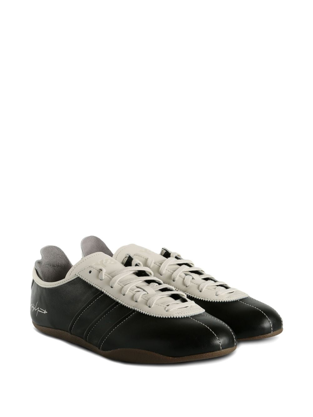Y-3 Sneakers Black Calf Leather