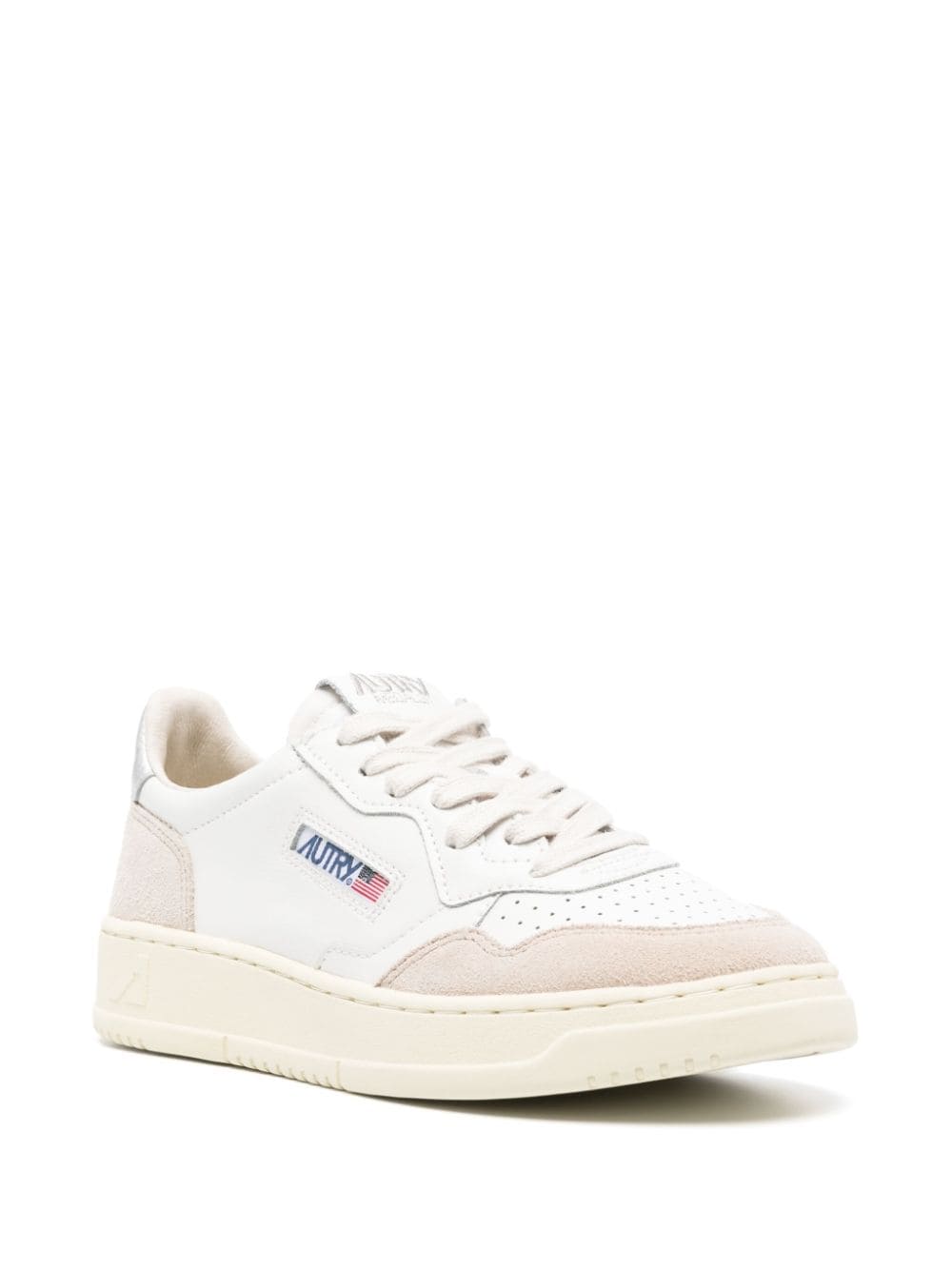 Autry Sneakers Silver Cow Leather