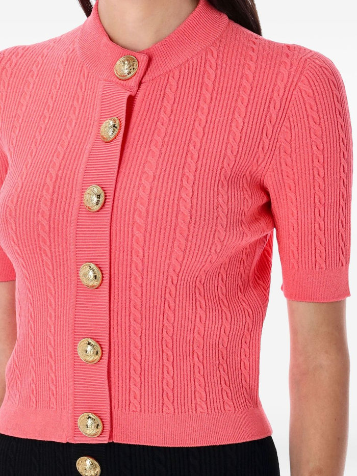 Balmain Sweaters Orange Viscose