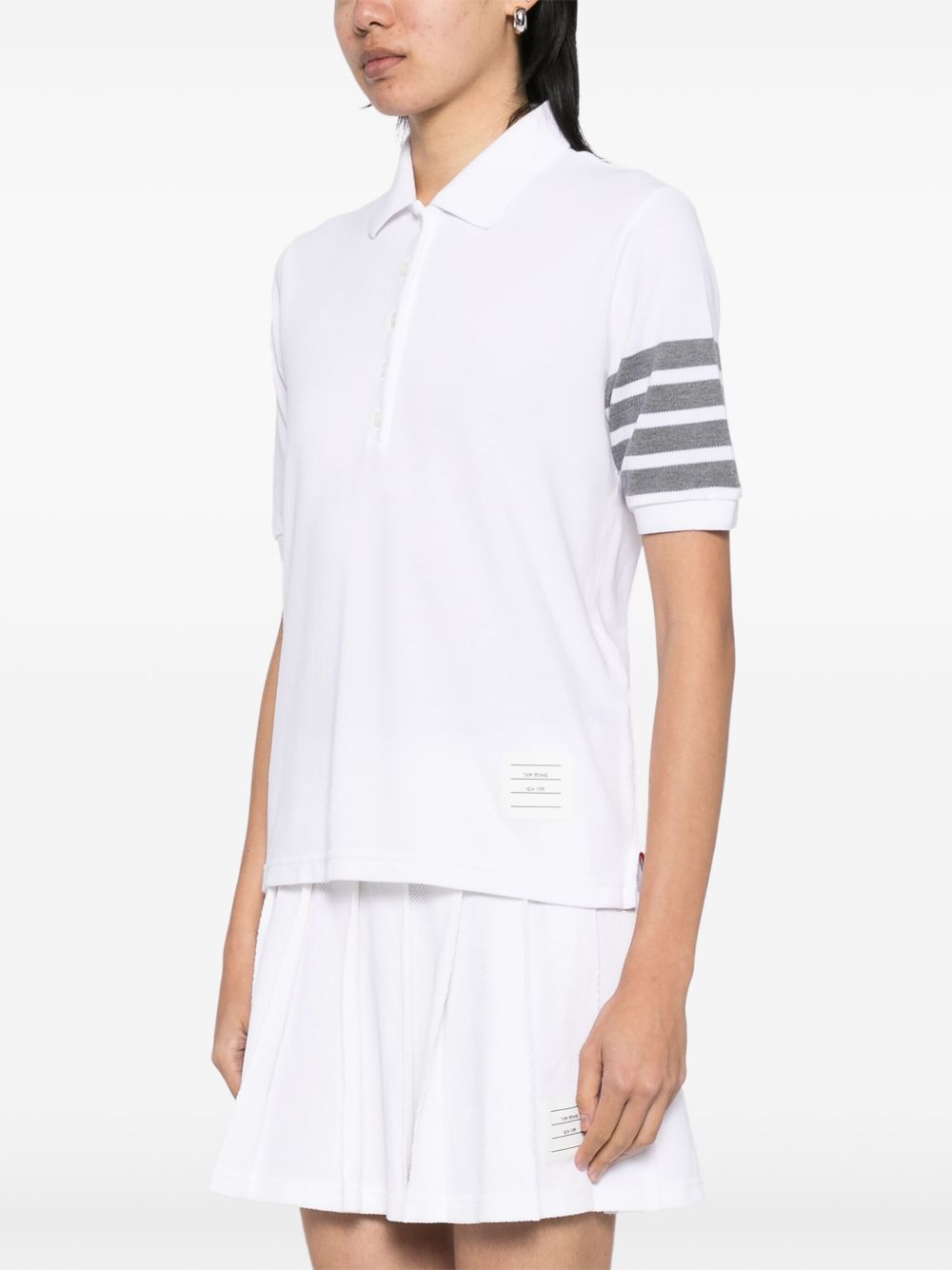 Thom Browne T-Shirts And Polos White Self: Cotton